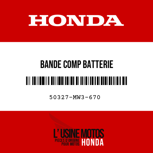 image de 50327-MW3-670 BANDE COMP BATTERIE