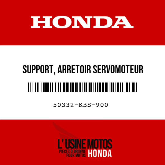 image de 50332-KBS-900 SUPPORT, ARRETOIR SERVOMOTEUR