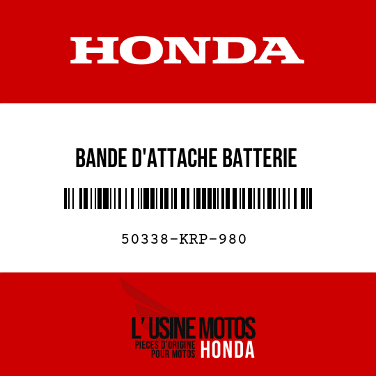 image de 50338-KRP-980 BANDE D'ATTACHE BATTERIE