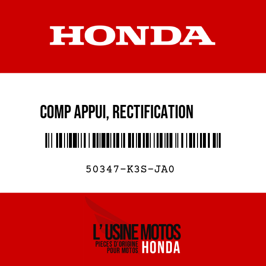 image de 50347-K3S-JA0 COMP APPUI, RECTIFICATION    REGULATEUR