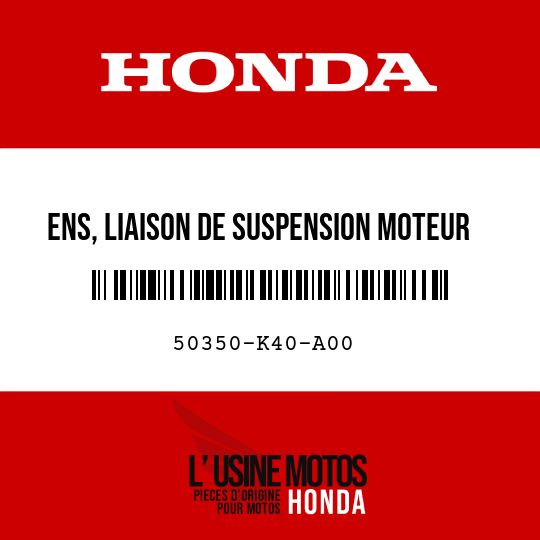 image de 50350-K40-A00 ENS, LIAISON DE SUSPENSION MOTEUR