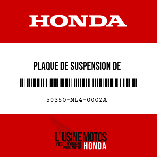 image de 50350-ML4-000ZA PLAQUE DE SUSPENSION DE MOTEURSUPERIEUR R134 