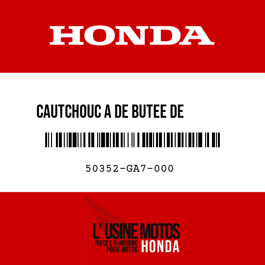 image de 50352-GA7-000 CAUTCHOUC A DE BUTEE DE       SUSPENSION MOTEUR