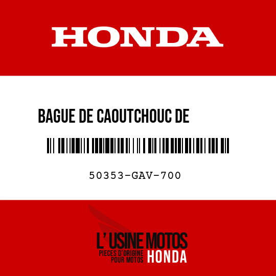 image de 50353-GAV-700 BAGUE DE CAOUTCHOUC DE        SUSPENSION MOTEUR