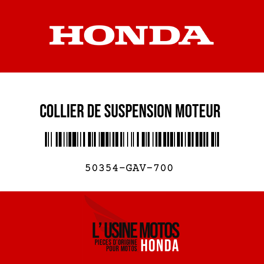 image de 50354-GAV-700 COLLIER DE SUSPENSION MOTEUR