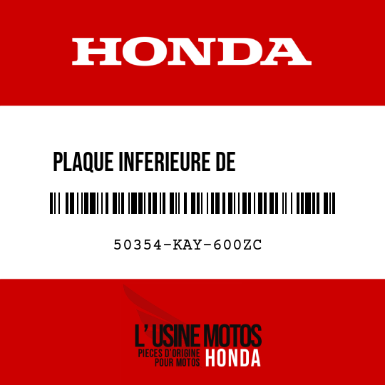 image de 50354-KAY-600ZC PLAQUE INFERIEURE DE          SUSPENSION MOTEUR NH35M