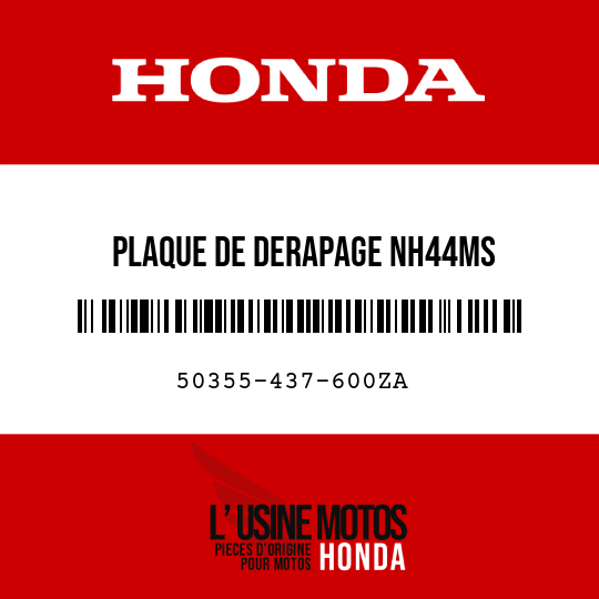 image de 50355-437-600ZA PLAQUE DE DERAPAGE NH44MS 