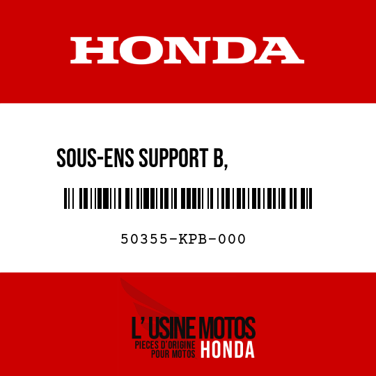 image de 50355-KPB-000 SOUS-ENS SUPPORT B,          SUSPENSION MOTEUR