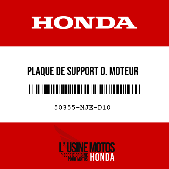 image de 50355-MJE-D10 PLAQUE DE SUPPORT D. MOTEUR