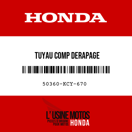 image de 50360-KCY-670 TUYAU COMP DERAPAGE