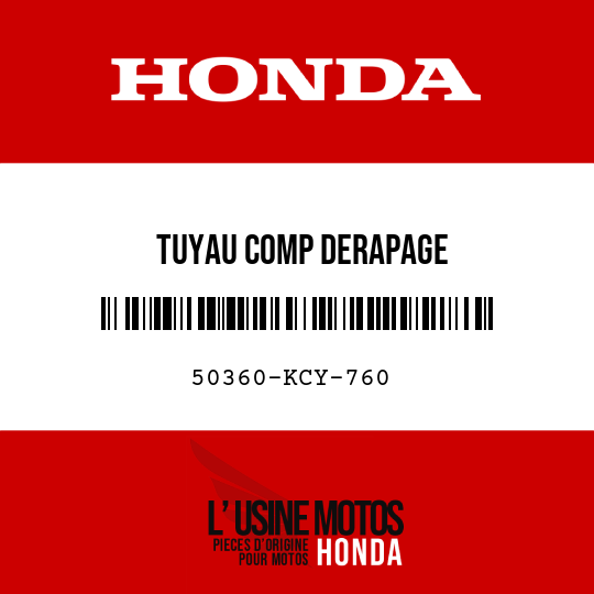image de 50360-KCY-760 TUYAU COMP DERAPAGE
