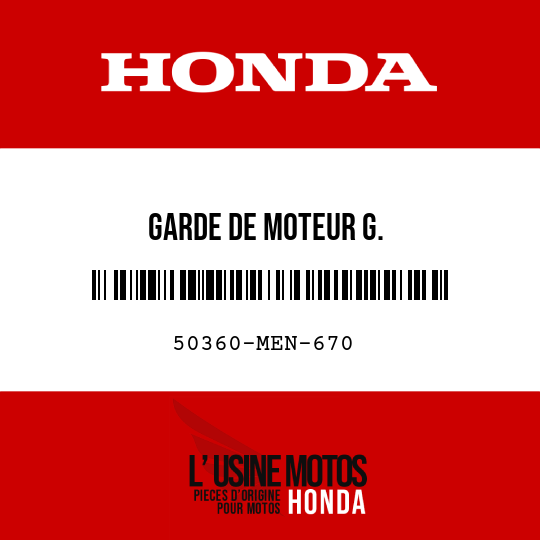 image de 50360-MEN-670 GARDE DE MOTEUR G.