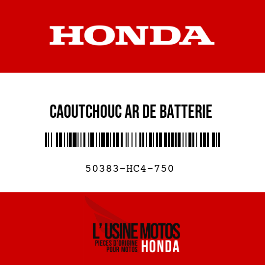 image de 50383-HC4-750 CAOUTCHOUC AR DE BATTERIE