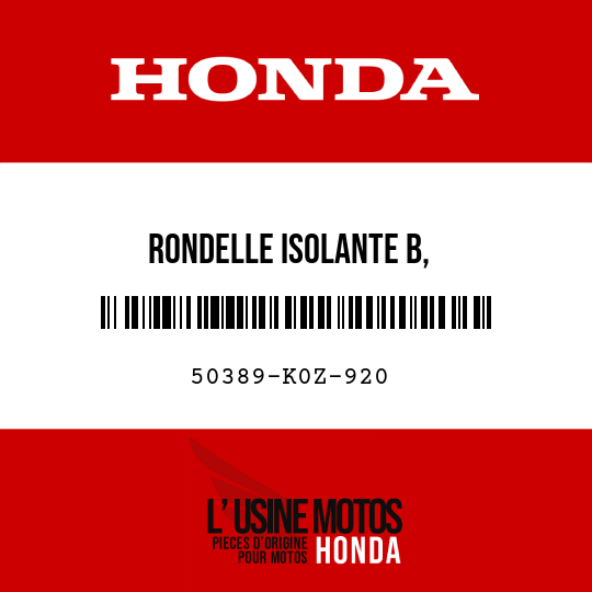 image de 50389-K0Z-920 RONDELLE ISOLANTE B, COUVERCLELATERAL