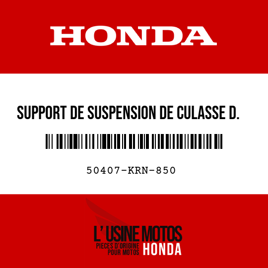 image de 50407-KRN-850 SUPPORT DE SUSPENSION DE CULASSE D.