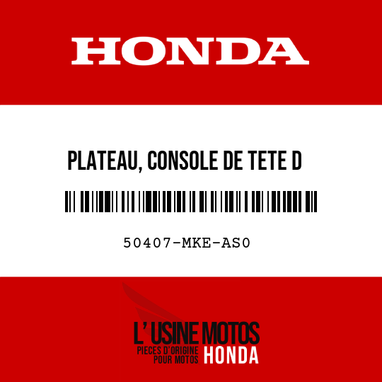 image de 50407-MKE-AS0 PLATEAU, CONSOLE DE TETE D