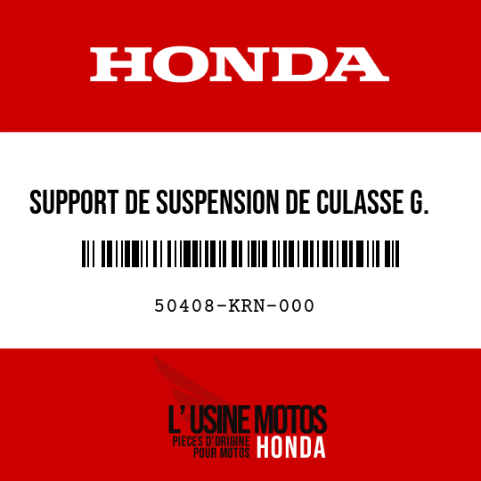 image de 50408-KRN-000 SUPPORT DE SUSPENSION DE CULASSE G.