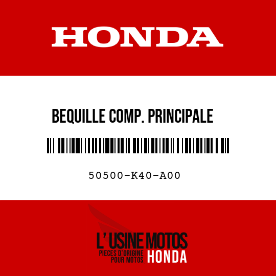 image de 50500-K40-A00 BEQUILLE COMP. PRINCIPALE