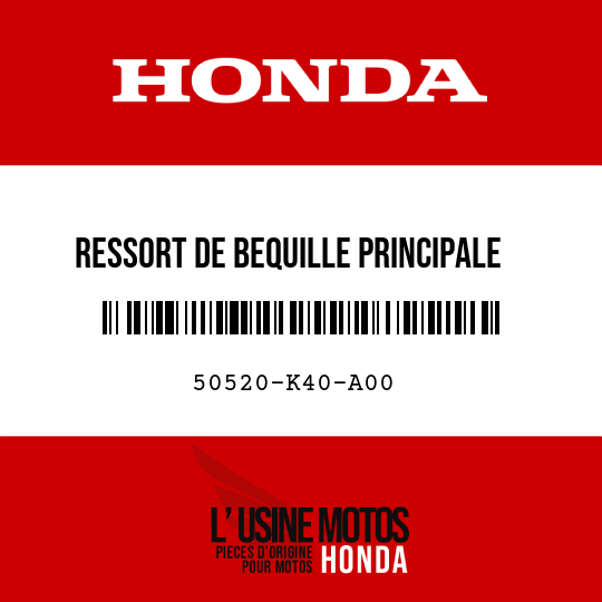 image de 50520-K40-A00 RESSORT DE BEQUILLE PRINCIPALE