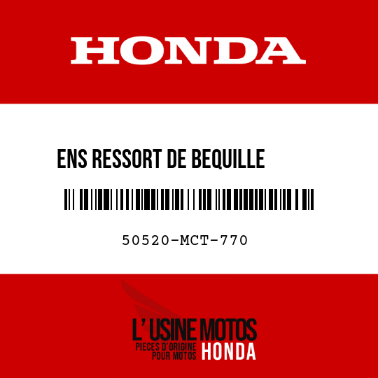 image de 50520-MCT-770 ENS RESSORT DE BEQUILLE      PRINCIPAL