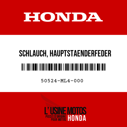 image de 50524-ML4-000 SCHLAUCH, HAUPTSTAENDERFEDER