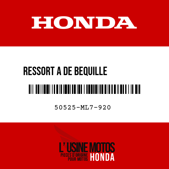 image de 50525-ML7-920 RESSORT A DE BEQUILLE         PRINCIPALE