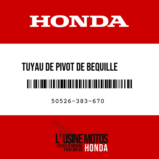 image de 50526-383-670 TUYAU DE PIVOT DE BEQUILLE    PRINCIPALE