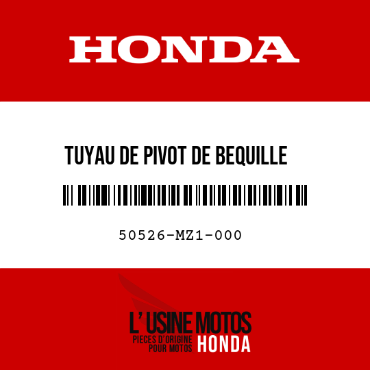 image de 50526-MZ1-000 TUYAU DE PIVOT DE BEQUILLE PRINCIPALE