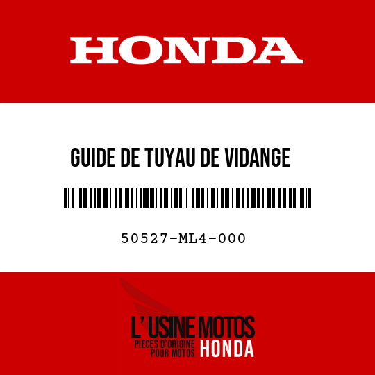 image de 50527-ML4-000 GUIDE DE TUYAU DE VIDANGE