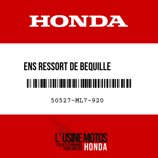 image de 50527-ML7-920 ENS RESSORT DE BEQUILLE      PRINCIPAL