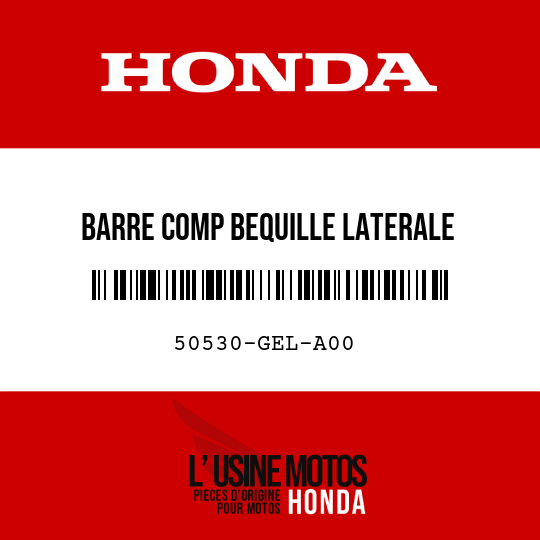 image de 50530-GEL-A00 BARRE COMP BEQUILLE LATERALE