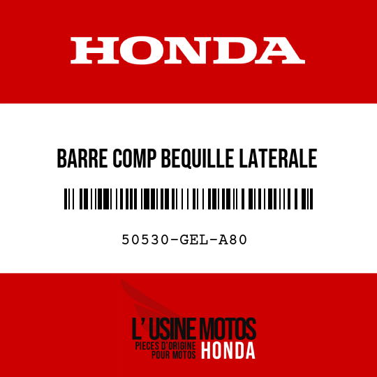 image de 50530-GEL-A80 BARRE COMP BEQUILLE LATERALE