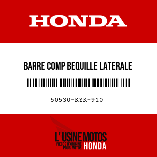 image de 50530-KYK-910 BARRE COMP BEQUILLE LATERALE