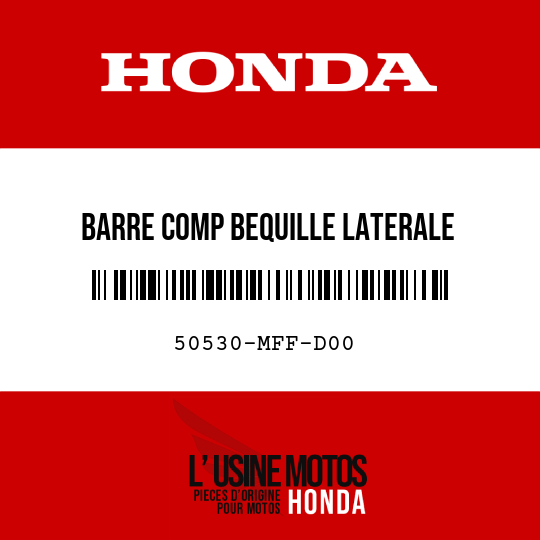 image de 50530-MFF-D00 BARRE COMP BEQUILLE LATERALE