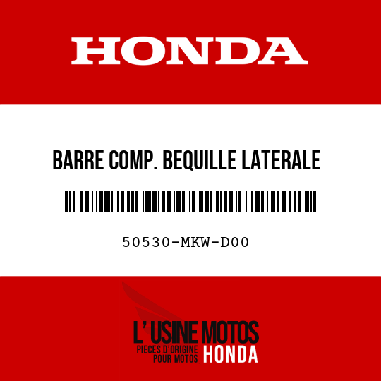 image de 50530-MKW-D00 BARRE COMP. BEQUILLE LATERALE