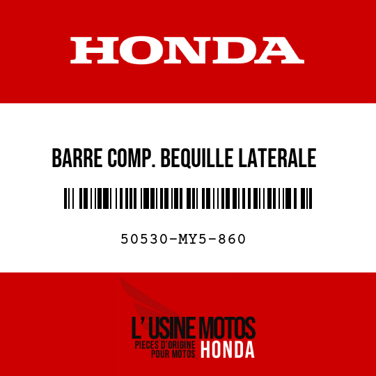 image de 50530-MY5-860 BARRE COMP. BEQUILLE LATERALE