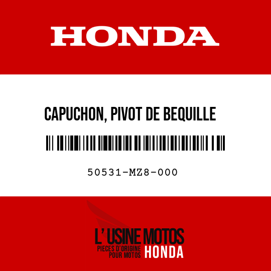 image de 50531-MZ8-000 CAPUCHON, PIVOT DE BEQUILLE