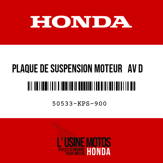 image de 50533-KPS-900 PLAQUE DE SUSPENSION MOTEUR   AV D