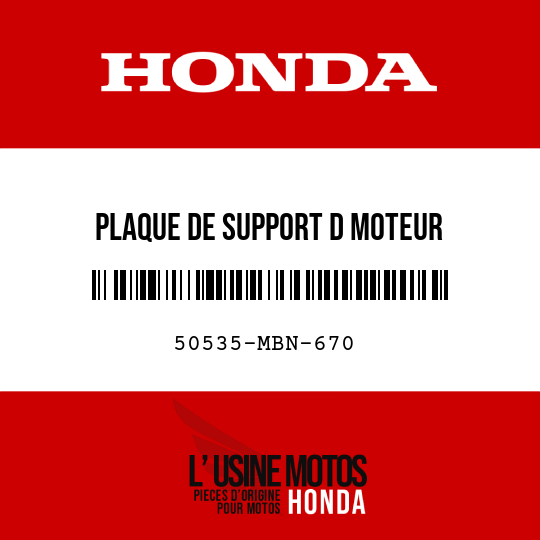 image de 50535-MBN-670 PLAQUE DE SUPPORT D MOTEUR