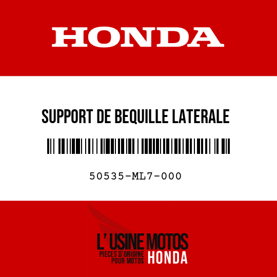 image de 50535-ML7-000 SUPPORT DE BEQUILLE LATERALE