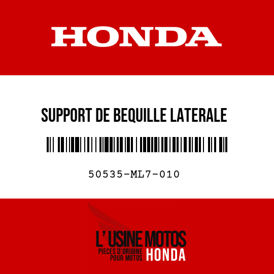 image de 50535-ML7-010 SUPPORT DE BEQUILLE LATERALE