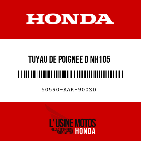 image de 50590-KAK-900ZD TUYAU DE POIGNEE D NH105 