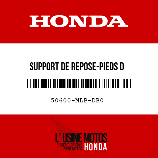 image de 50600-MLP-DB0 SUPPORT DE REPOSE-PIEDS D