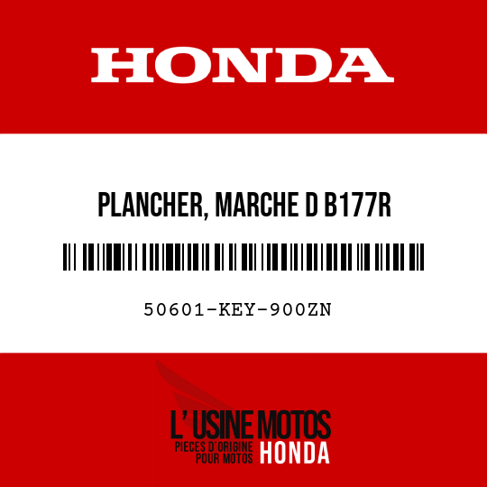 image de 50601-KEY-900ZN PLANCHER, MARCHE D B177R 