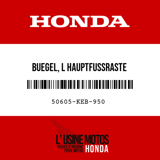 image de 50605-KEB-950 BUEGEL, L HAUPTFUSSRASTE