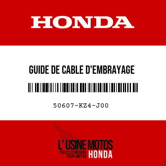 image de 50607-KZ4-J00 GUIDE DE CABLE D'EMBRAYAGE