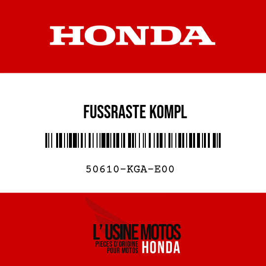 image de 50610-KGA-E00 FUSSRASTE KOMPL