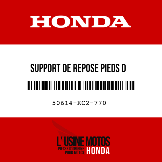 image de 50614-KC2-770 SUPPORT DE REPOSE PIEDS D