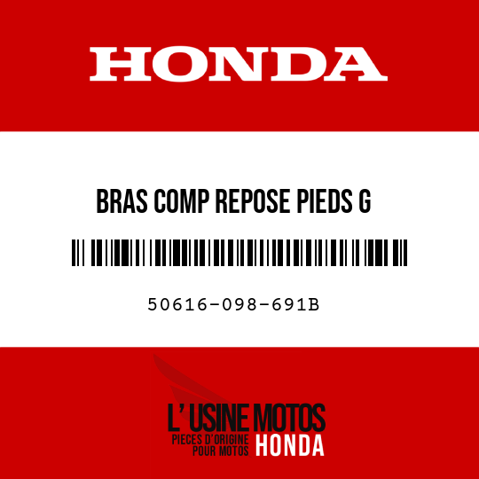 image de 50616-098-691B BRAS COMP REPOSE PIEDS G