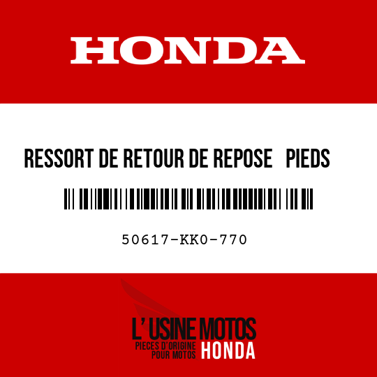 image de 50617-KK0-770 RESSORT DE RETOUR DE REPOSE   PIEDS D